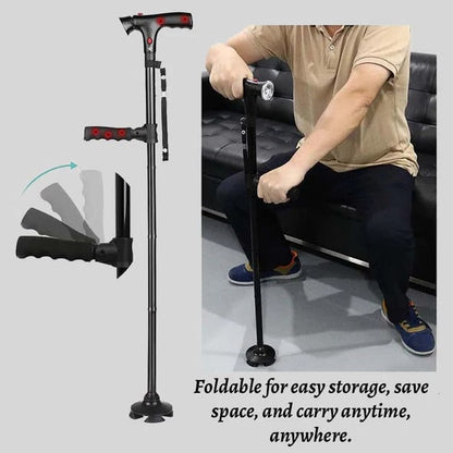 🎉 2026 Sale — Over 20,000 Sold! 🦯 Multifunctional Folding Elderly Cane – 5 Adjustable Heights 👴