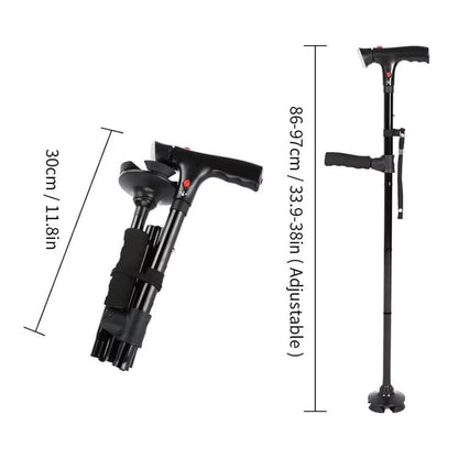 🎉 2026 Sale — Over 20,000 Sold! 🦯 Multifunctional Folding Elderly Cane – 5 Adjustable Heights 👴