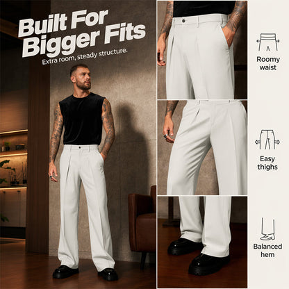 🎉 2026 Sale — Over 50,000 Sold!💞 Men's Soft Draped Straight Leg Trousers👖