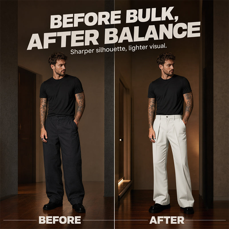 🎉 2026 Sale — Over 50,000 Sold!💞 Men's Soft Draped Straight Leg Trousers👖