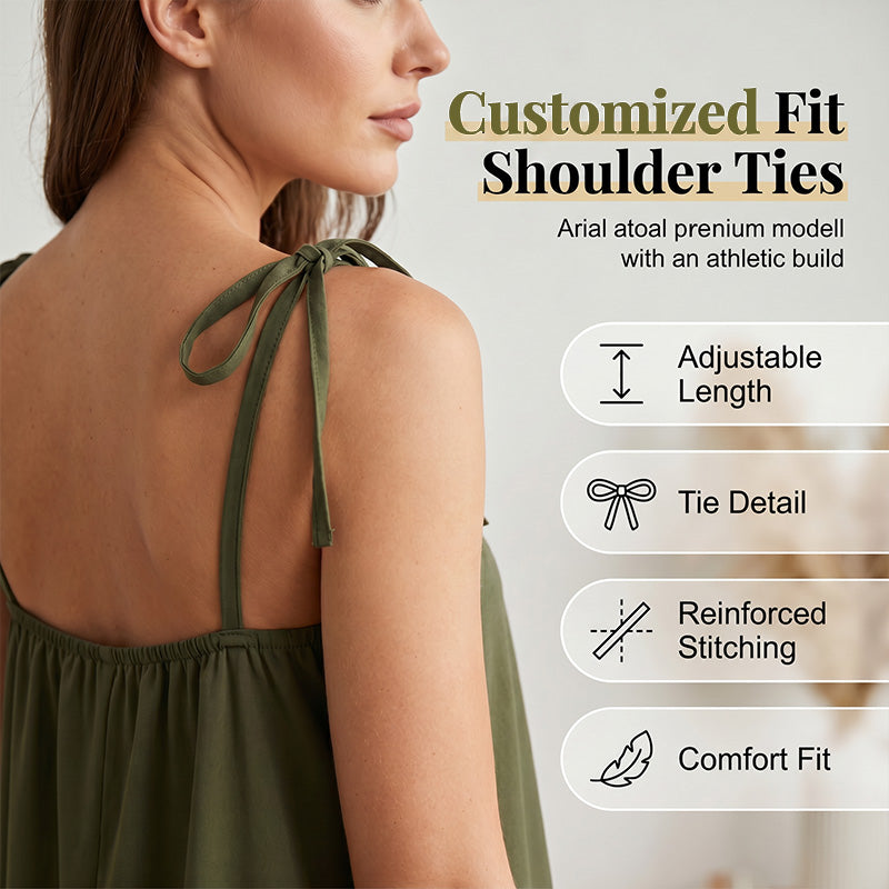 🎉 2026 Sale — Over 50,000 Sold!💞Elegant Maxi Dress –Adjustable Straps, Side Pockets 🌸