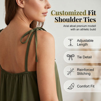 🎉 2026 Sale — Over 50,000 Sold!💞Elegant Maxi Dress –Adjustable Straps, Side Pockets 🌸