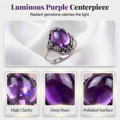 📢📢50% OFF !! ⏰Vintage Lace Amethyst Ring