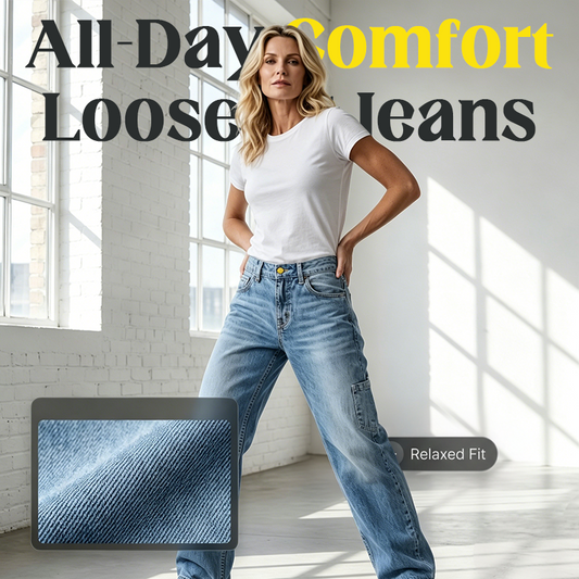 🎉 LIMITED TIME 50% OFF! 👖 Premium Loose Fit Straight Leg Jeans – High-Quality Denim, Relaxed Comfort & Effortless Style ✨