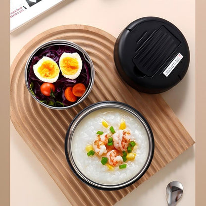 📢📢50% OFF !! ⏰Vacuum Insulated Food Jar with Folding Spoon