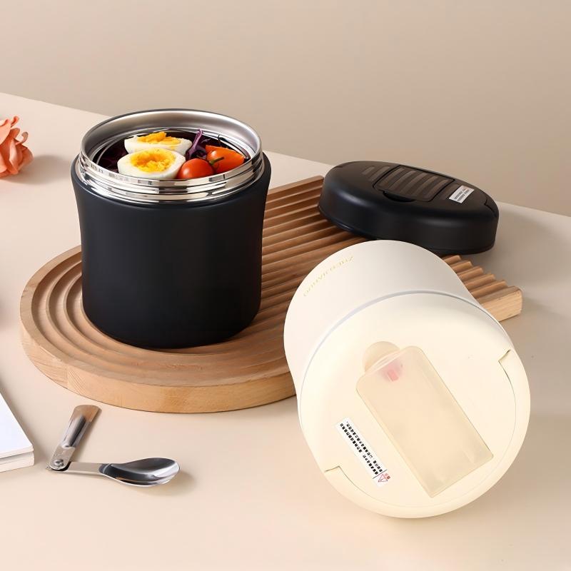 📢📢50% OFF !! ⏰Vacuum Insulated Food Jar with Folding Spoon