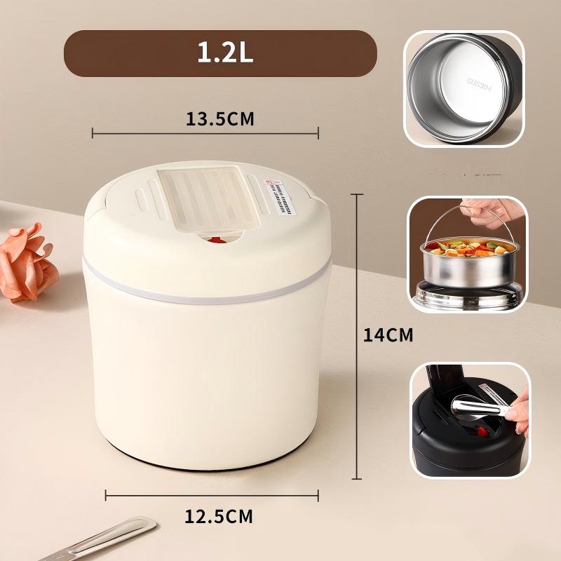 📢📢50% OFF !! ⏰Vacuum Insulated Food Jar with Folding Spoon