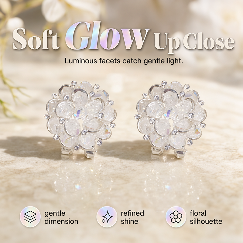 ⏳ Limited time 50% off! 💥💎Elegant Sparkling Floral Stud Earrings☁️