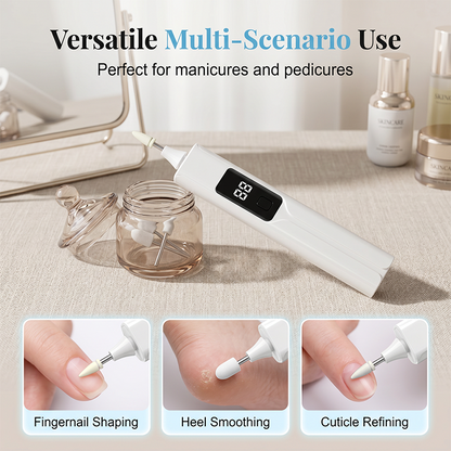 📢 LIMITED TIME 50% OFF! 💅 Professional Electric Nail Drill Kit – Callus Removal, Interchangeable Heads & Smart LED Display ✨