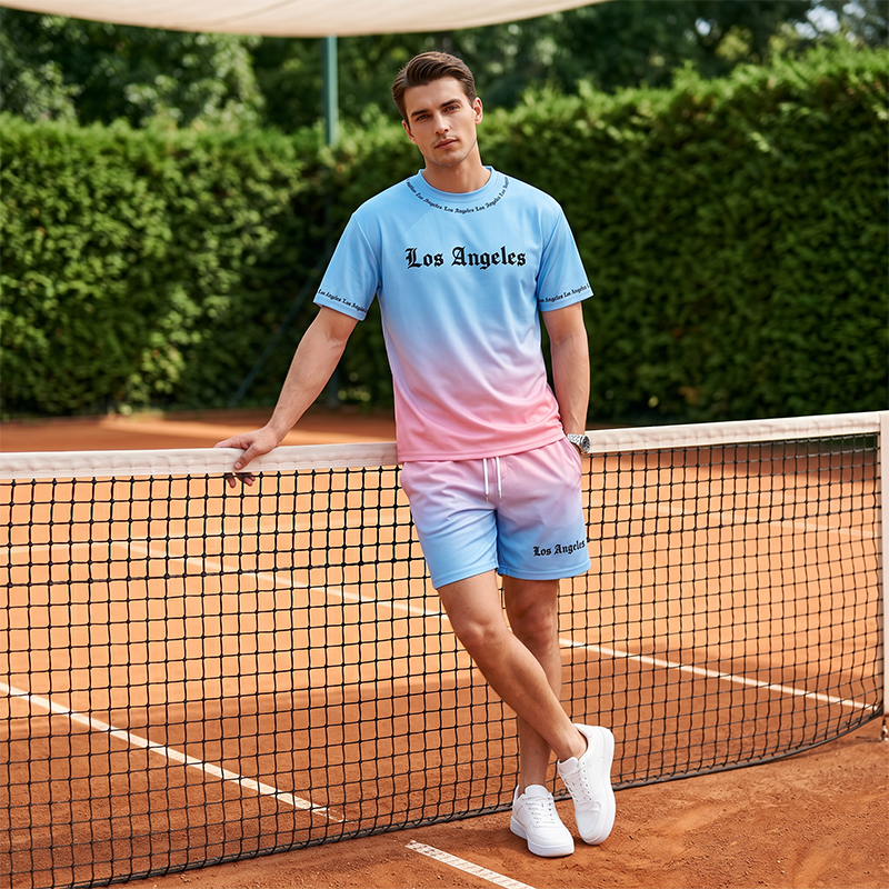 🌊 LIMITED TIME 50% OFF! 🔥 Men's Summer Casual Printed 2-Piece Set – 82K+ Sold! Eye-Catching Gradient Design & Premium Comfort Fabric 🎯