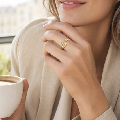 💍 50% OFF NOW! ✨ Adjustable Sparkle Initial Ring – Customizable & elegant – Perfect for gifting or daily wear – lightweight and luminous 💖🌸🌿