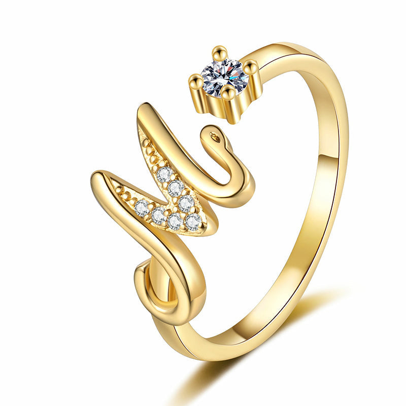💍 50% OFF NOW! ✨ Adjustable Sparkle Initial Ring – Customizable & elegant – Perfect for gifting or daily wear – lightweight and luminous 💖🌸🌿