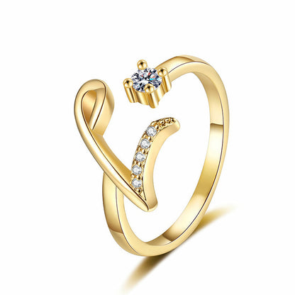 💍 50% OFF NOW! ✨ Adjustable Sparkle Initial Ring – Customizable & elegant – Perfect for gifting or daily wear – lightweight and luminous 💖🌸🌿