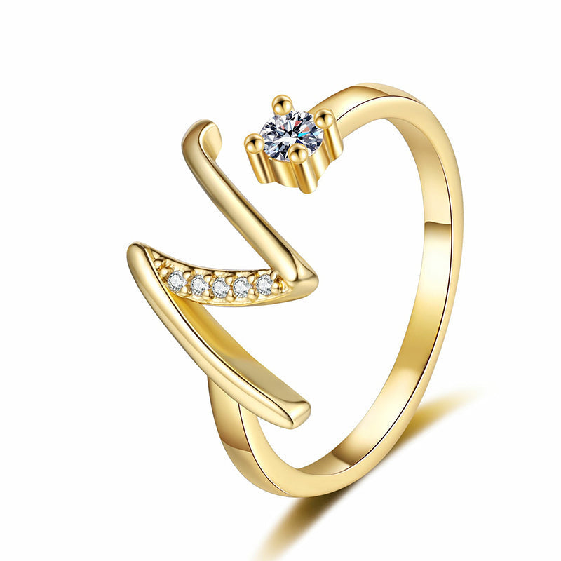 💍 50% OFF NOW! ✨ Adjustable Sparkle Initial Ring – Customizable & elegant – Perfect for gifting or daily wear – lightweight and luminous 💖🌸🌿