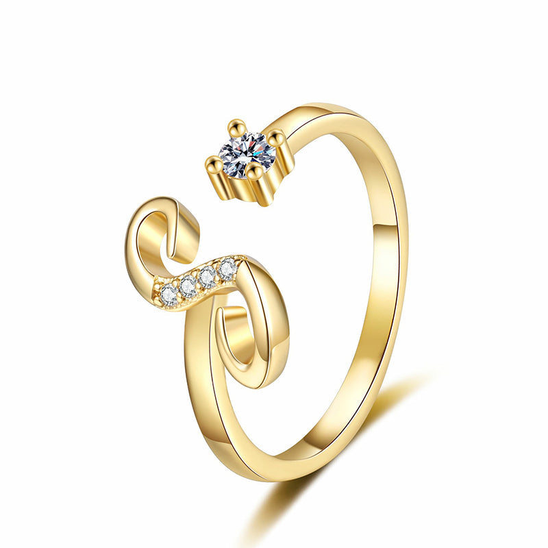💍 50% OFF NOW! ✨ Adjustable Sparkle Initial Ring – Customizable & elegant – Perfect for gifting or daily wear – lightweight and luminous 💖🌸🌿