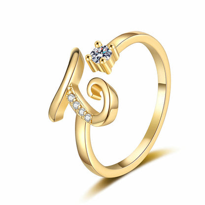💍 50% OFF NOW! ✨ Adjustable Sparkle Initial Ring – Customizable & elegant – Perfect for gifting or daily wear – lightweight and luminous 💖🌸🌿