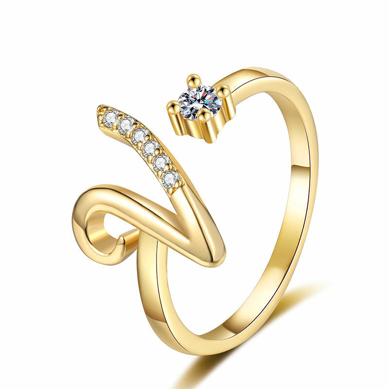 💍 50% OFF NOW! ✨ Adjustable Sparkle Initial Ring – Customizable & elegant – Perfect for gifting or daily wear – lightweight and luminous 💖🌸🌿