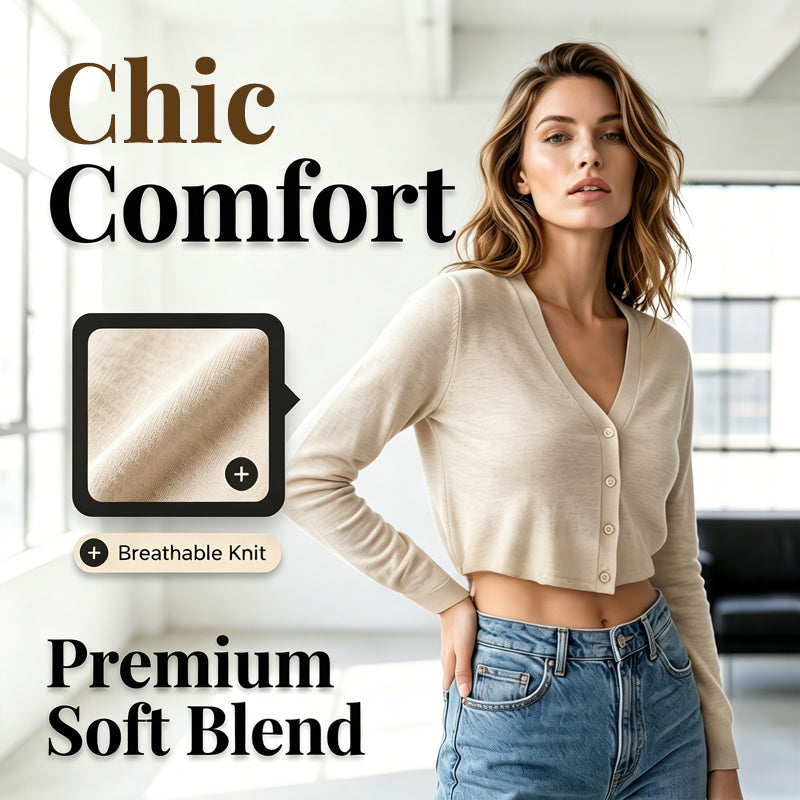 🎉 2026 Sale — Over 72,000 Sold! ✨ Women’s Cropped Cardigan – Airy ☁️