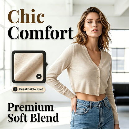 🎉 2026 Sale — Over 72,000 Sold! ✨ Women’s Cropped Cardigan – Airy ☁️