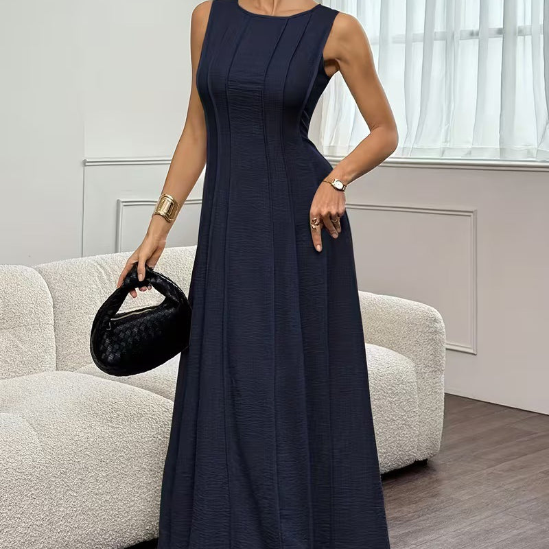 📢📢40% OFF !! ⏰ Women's Sleeveless Pleated Maxi Dress – Flattering A-line – 94K+ sold, perfect for summer or special occasions 🌸🌿☀️