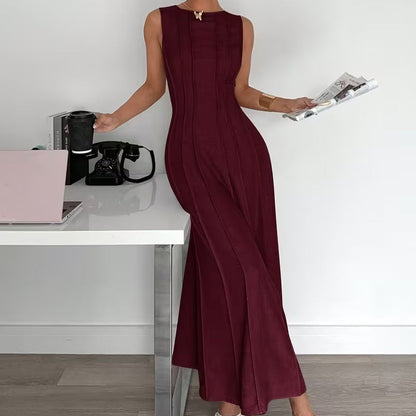 📢📢40% OFF !! ⏰ Women's Sleeveless Pleated Maxi Dress – Flattering A-line – 94K+ sold, perfect for summer or special occasions 🌸🌿☀️