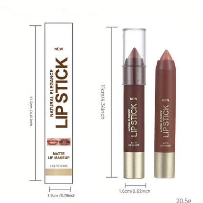 💄 Long-Lasting Matte Lip Crayon for Women – 2-in-1 Liner & Lipstick – Hydrating, Non-Drying & Precision Triangular Tip – 6 Colors ✨