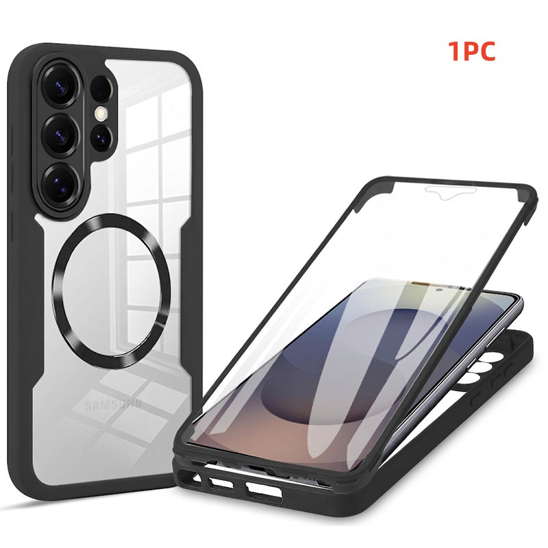 📱 2026 Sale — Over 66,000 Sold!🔥 Magnetic Full Coverage Phone Case – Shock Buffer Edge 🛡️
