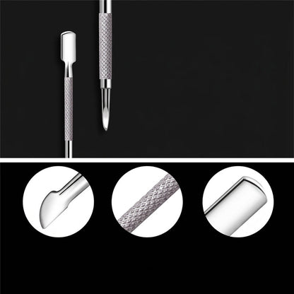 3-Piece Stainless Steel Cuticle Care Tool Set
