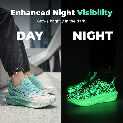 📢📢40% OFF !! ⏰Glow-in-the-Dark Splatter Print Casual Sneakers