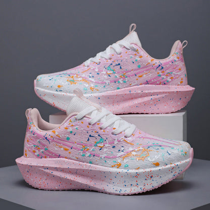 📢📢40% OFF !! ⏰Glow-in-the-Dark Splatter Print Casual Sneakers