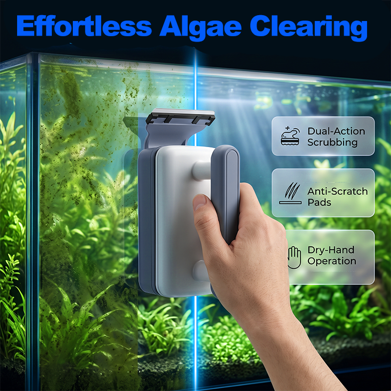 📢📢50% OFF !! ⏰Magnetic Aquarium Glass Cleaner Tool