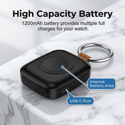 🎉 2026 Sale — Over 33,000 Sold! 🔑 Portable Keychain Charger for Smartwatches – Wireless Power On-the-Go ⌚