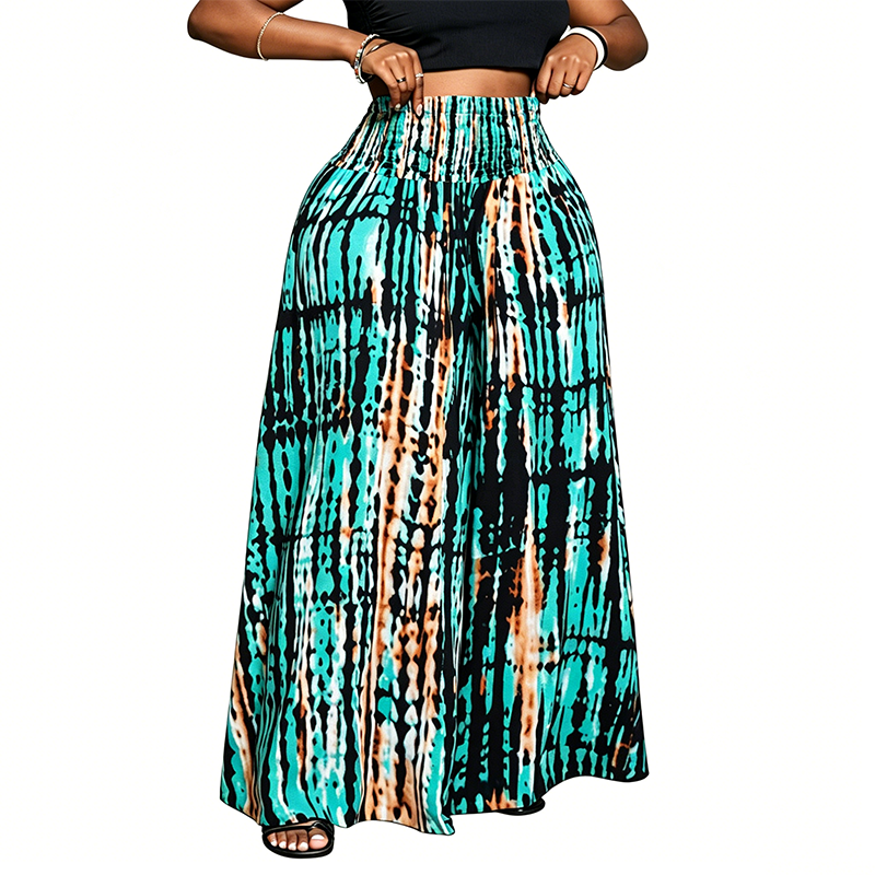🎉 2026 Sale — Over 83,000 Sold!💞 Women's Smocked High-Waist Wide-Leg Trousers – Effortless Elegance 🌿