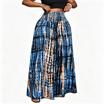 🎉 2026 Sale — Over 83,000 Sold!💞 Women's Smocked High-Waist Wide-Leg Trousers – Effortless Elegance 🌿