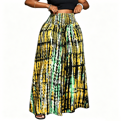 🎉 2026 Sale — Over 83,000 Sold!💞 Women's Smocked High-Waist Wide-Leg Trousers – Effortless Elegance 🌿