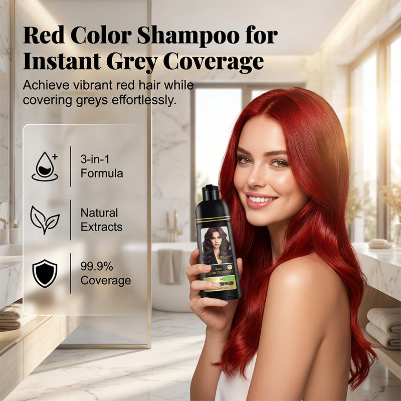 3-in-1 Hair Color Shampoo & Conditioner for Gray Coverage
