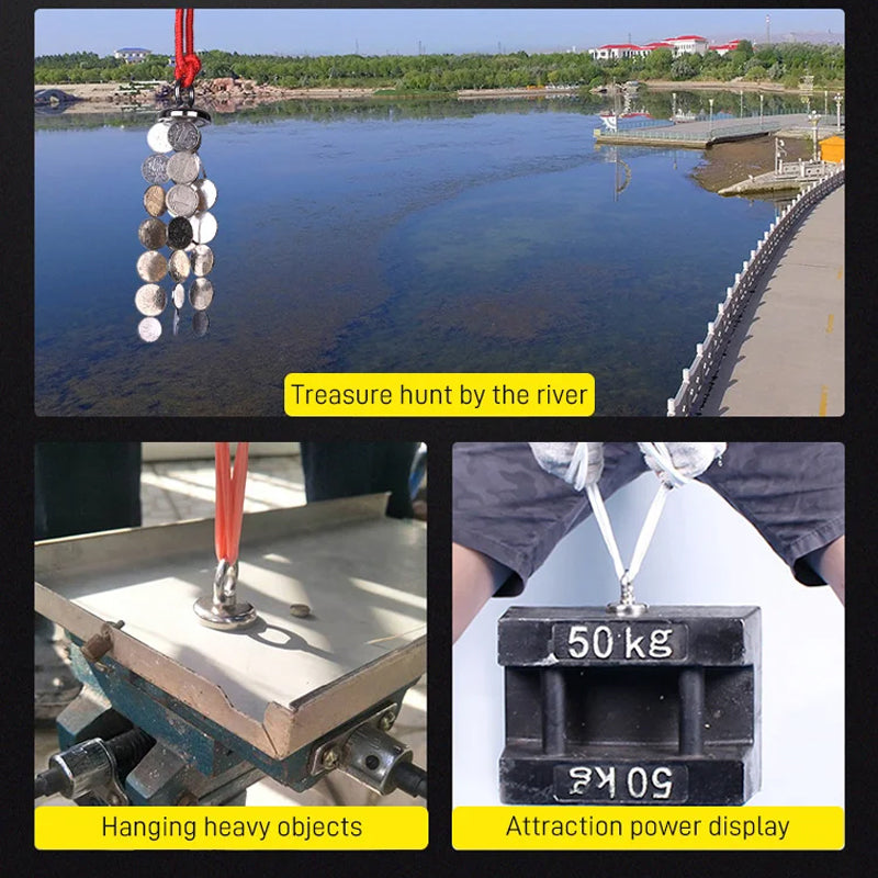 Deep-water Magnetic Salvage Magnet Set – Uncover Hidden Treasures 🌸