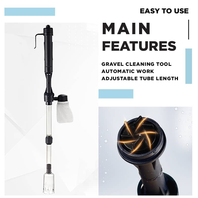 ⏰ Electric Aquarium Gravel Cleaner