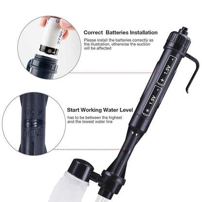 ⏰ Electric Aquarium Gravel Cleaner