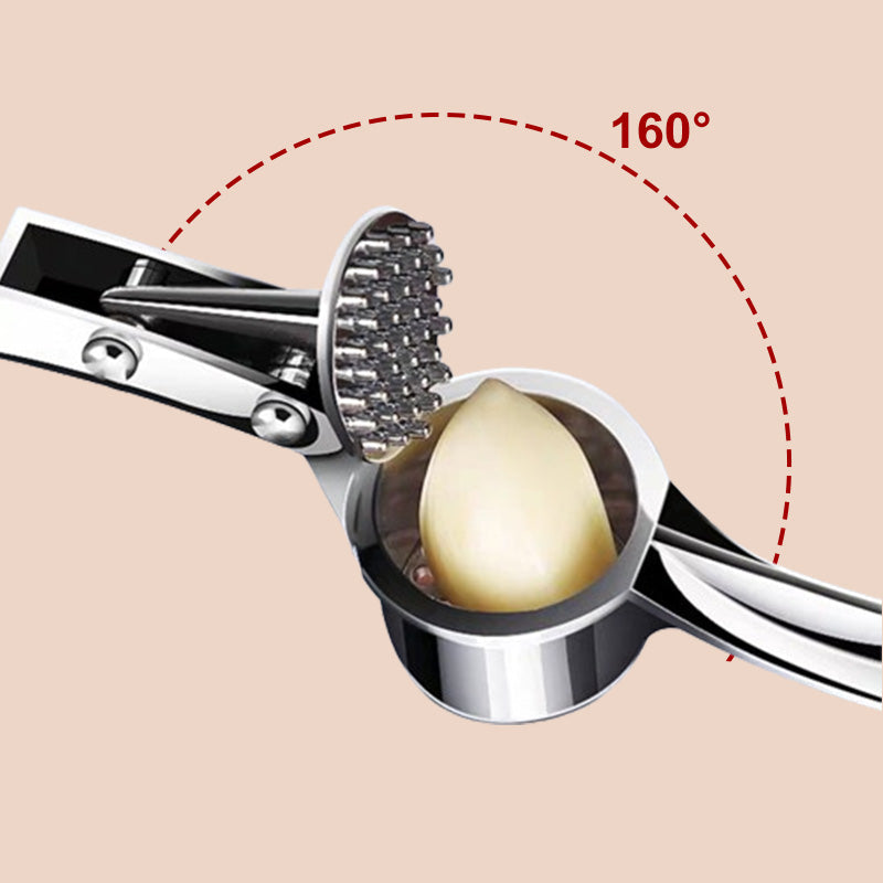 ⏰Garlic Press Masher – Crush Garlic Fast Without Sticky Hands