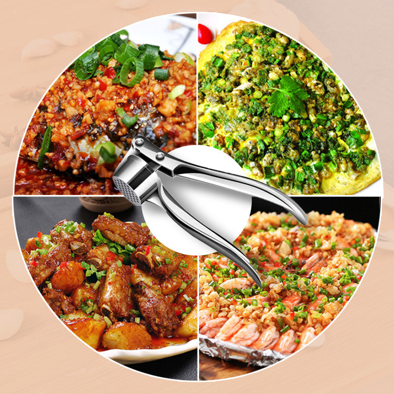 ⏰Garlic Press Masher – Crush Garlic Fast Without Sticky Hands