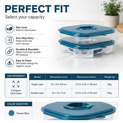 ⏳Limited-time 50% off⏰Reusable Cockroach Bait Station🛡️🪳