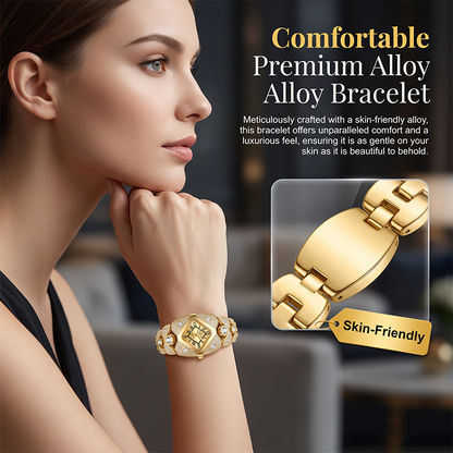 🎉 2026 Sale — Over 24,600 Sold ⌚ Women's Elegant Quartz Bracelet Watch ✨
