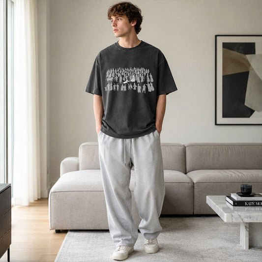 🎨✨ LIMITED TIME 50% OFF! ☁️Washed Graphic T-Shirt – Soft cotton & one-of-a-kind design – Wear your message comfortably.