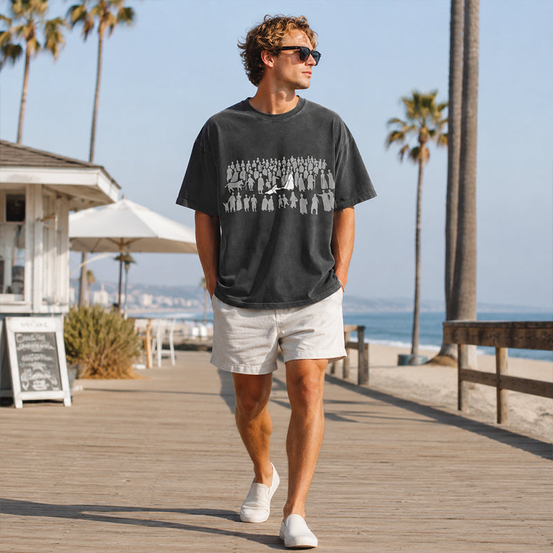 🎨✨ LIMITED TIME 50% OFF! ☁️Washed Graphic T-Shirt – Soft cotton & one-of-a-kind design – Wear your message comfortably.
