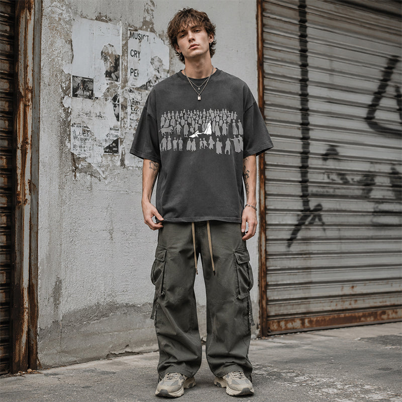 🎨✨ LIMITED TIME 50% OFF! ☁️Washed Graphic T-Shirt – Soft cotton & one-of-a-kind design – Wear your message comfortably.