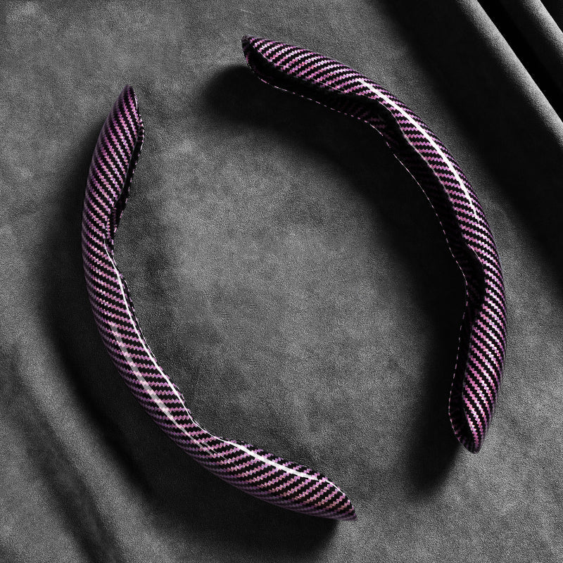 📢📢50% OFF !! ⏰Universal Carbon Fiber Steering Wheel Cover