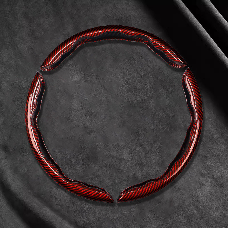 📢📢50% OFF !! ⏰Universal Carbon Fiber Steering Wheel Cover