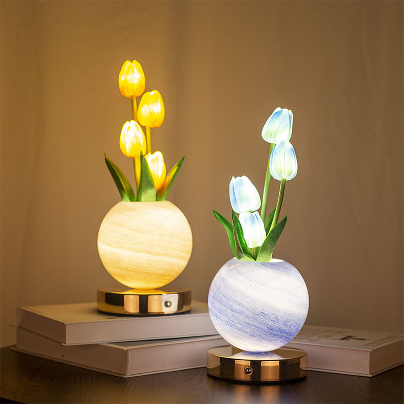📢📢40% OFF !! ⏰Elegant Tulip Bouquet Night Light