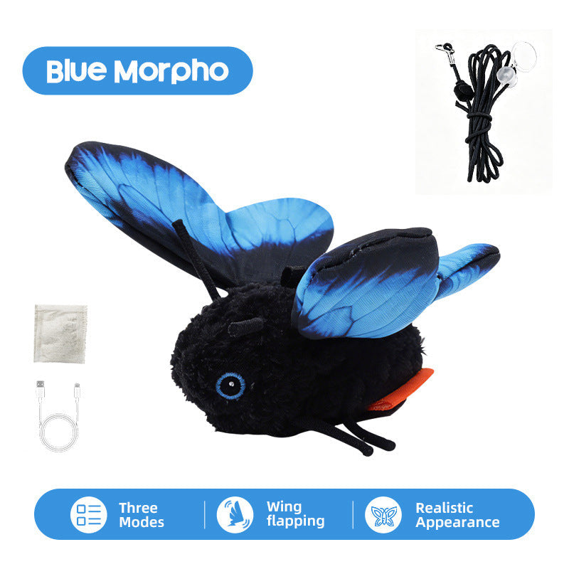 🐱🪸 50% OFF! ⚡ Smart Sensing Automatic Flapping Butterfly Cat Toy – Interactive Electric Pet Play Toy for Indoor Cats